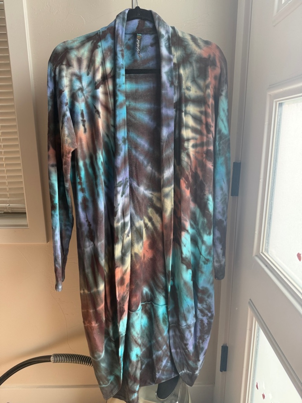 Professionally Tie-Dye Open Front Cardigan